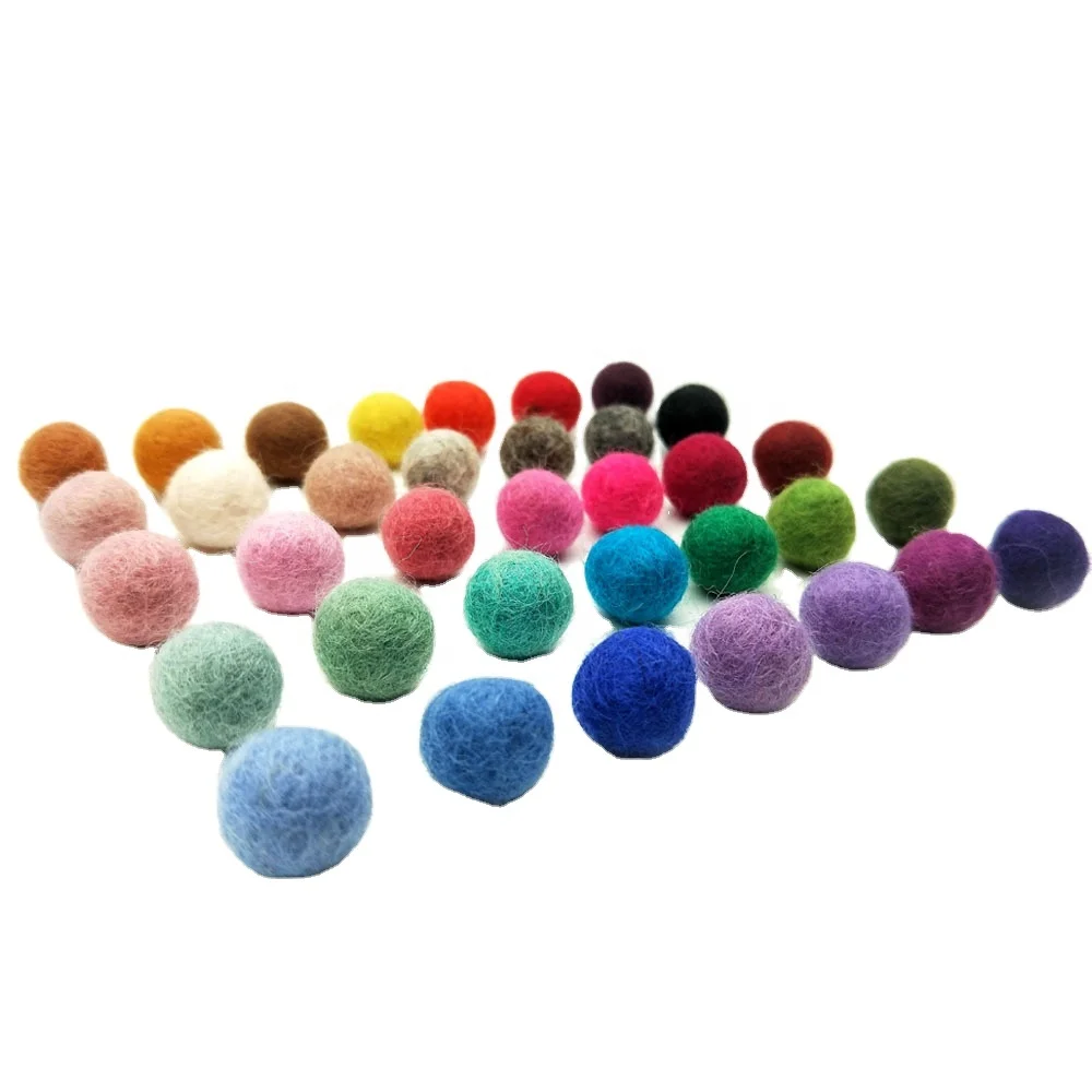 Шарики из чистой шерсти, шарики из шерсти для влажного валяния диаметром 2-20 см, доступные цвета, товары для творчества, ремесла для домашнего декора
