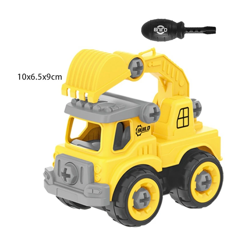 dropshipping Cheap Made in China Funny Educational Build Block Bricks Diy Toys Assemble Construction Truck Car for Kid