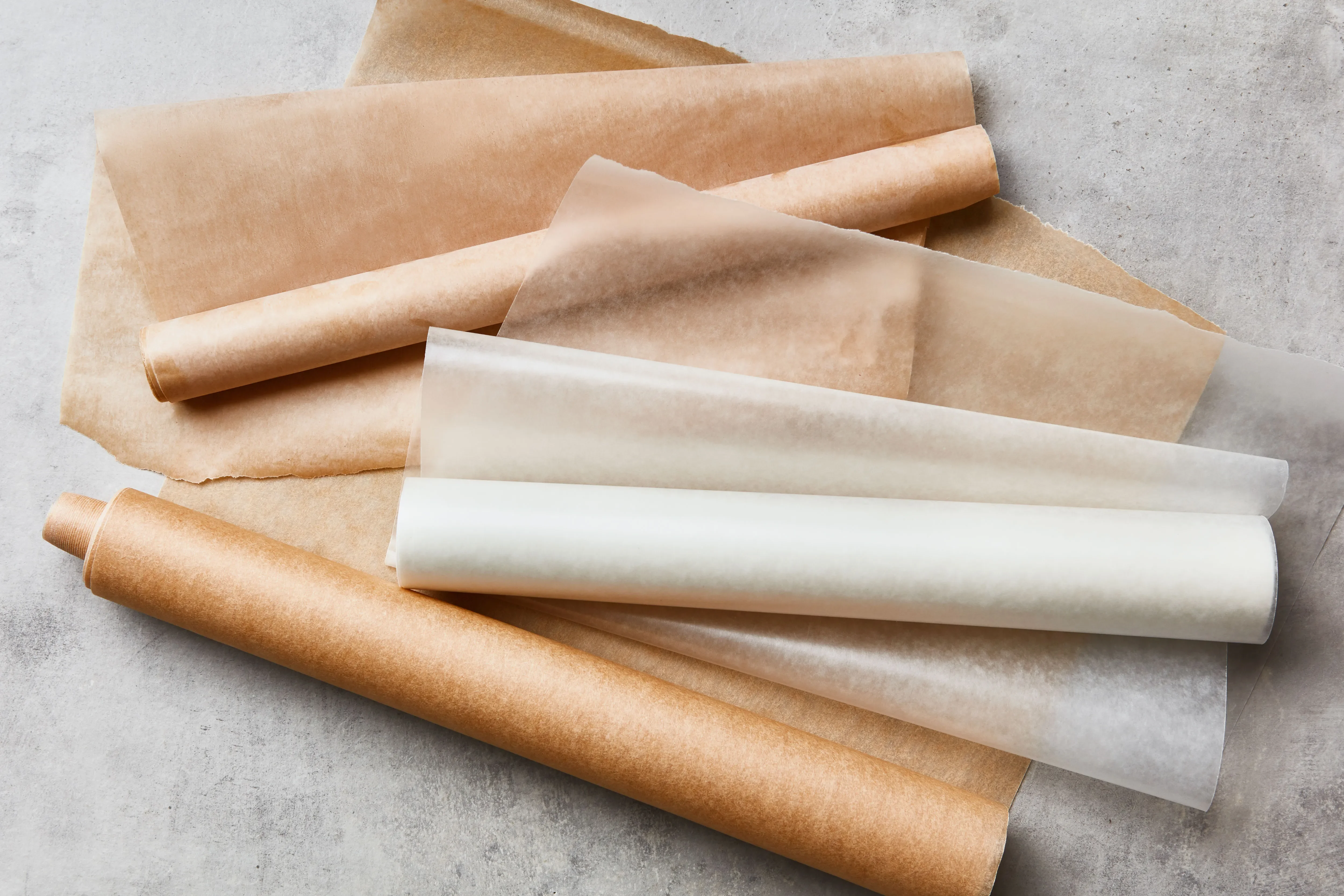 Оптовая продажа 30/35/40gsm пергаментная бумага для торта хлеба печенья суши леденец желе упаковка пищевой промышленности