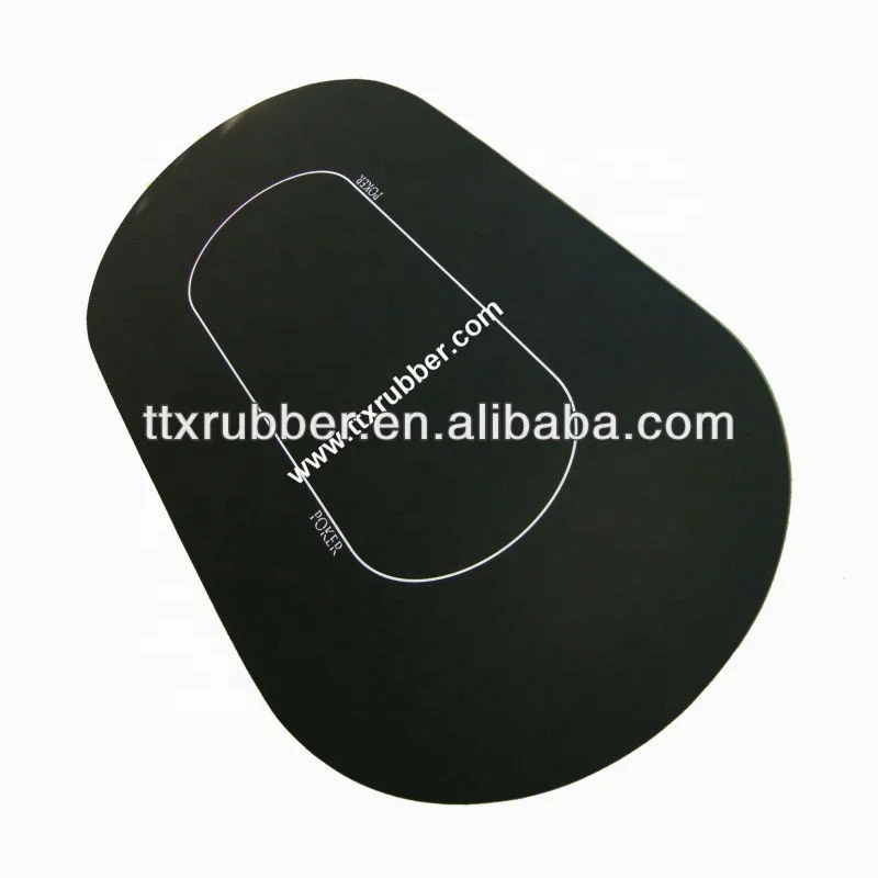 Casino anti slip rubber Poker Mat 35* 70 Inch Portable Rubber Foam Poker Table Top Layout sound dampening Poker Mat gambling