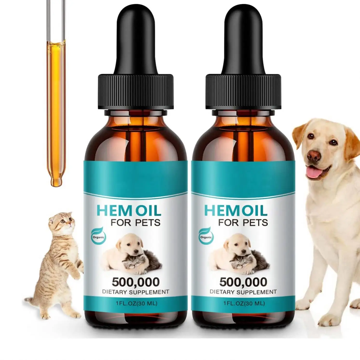 Wholesale Pet Hemp Oil Drops For Dogs Cats Hem-p Dog Supplements Joint Anxiety Sleep Aid