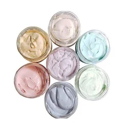 Amazon Hot selling Ice Cream Clay Mud Mask Skin Care Scrub Cleans Tighten and Moisturizes Colorful Mask 120g