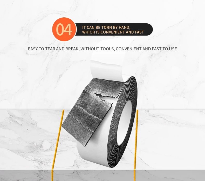 Ready to ship EVA foam adhesive tape damping sealing strip double sided foam tape