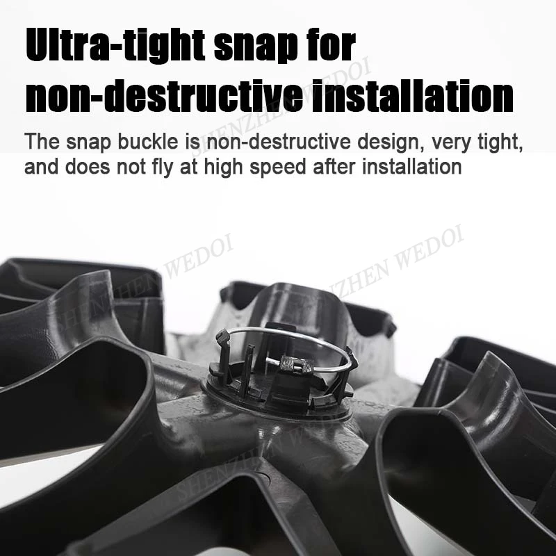 Matte Black 18 Inch New for Tesla Model 3 Wheel Cover Hubcaps Hub Caps Wheel Rim Protector Kit Exterior Accessories