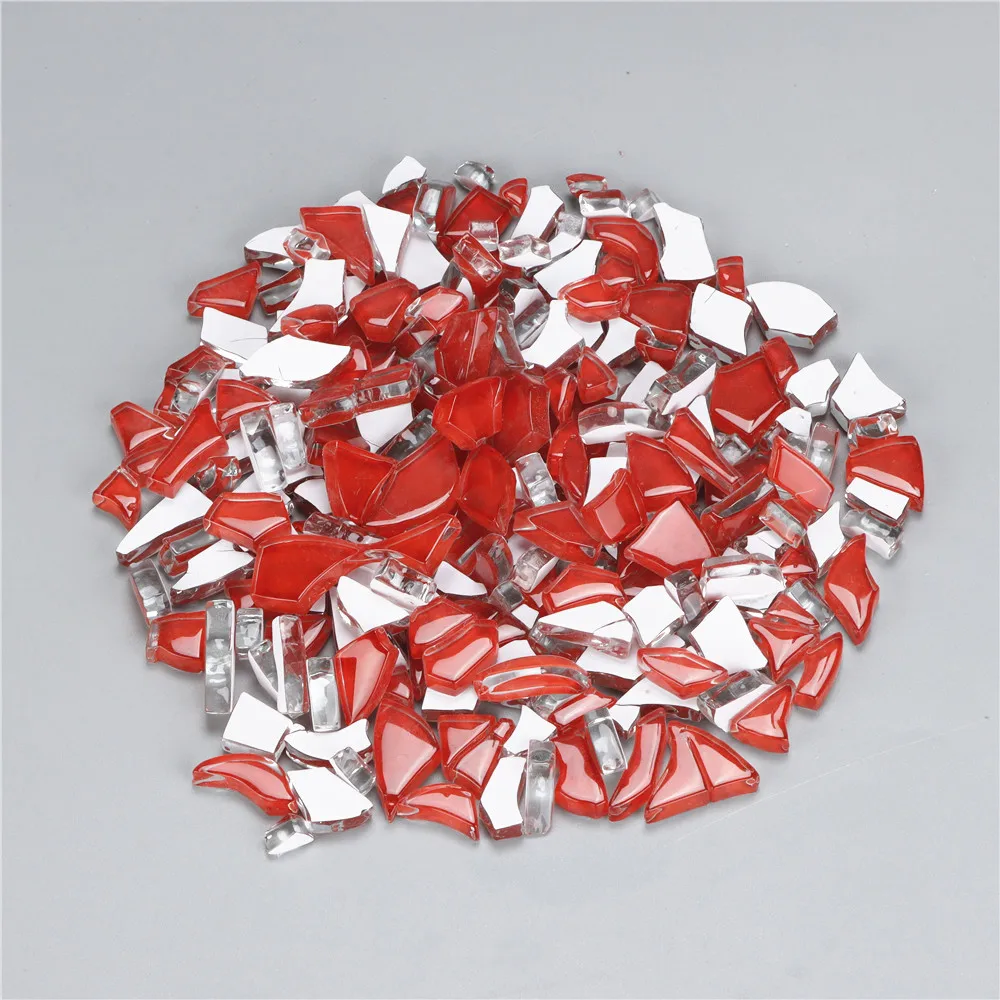 Irregular mosaic tile decorative broken glass mosaic pieces for art glass mosaic tile craft