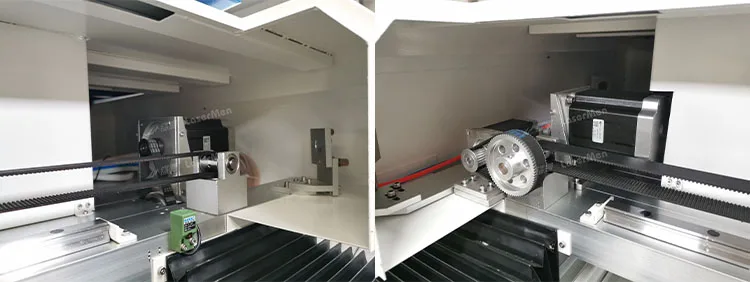 CO2 hybrid laser cutting machine for thin steel wood plywood acrylic cutting 150w 180w 300w with rotary and un-down table