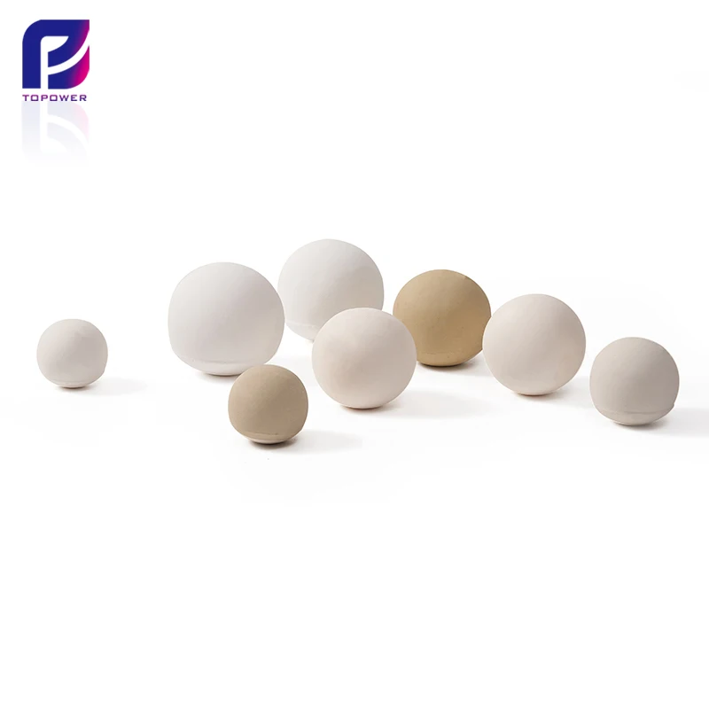Refractory brick manufacturer factory supply grinding used middle alumina and high alumina ceramic ball for ball mills