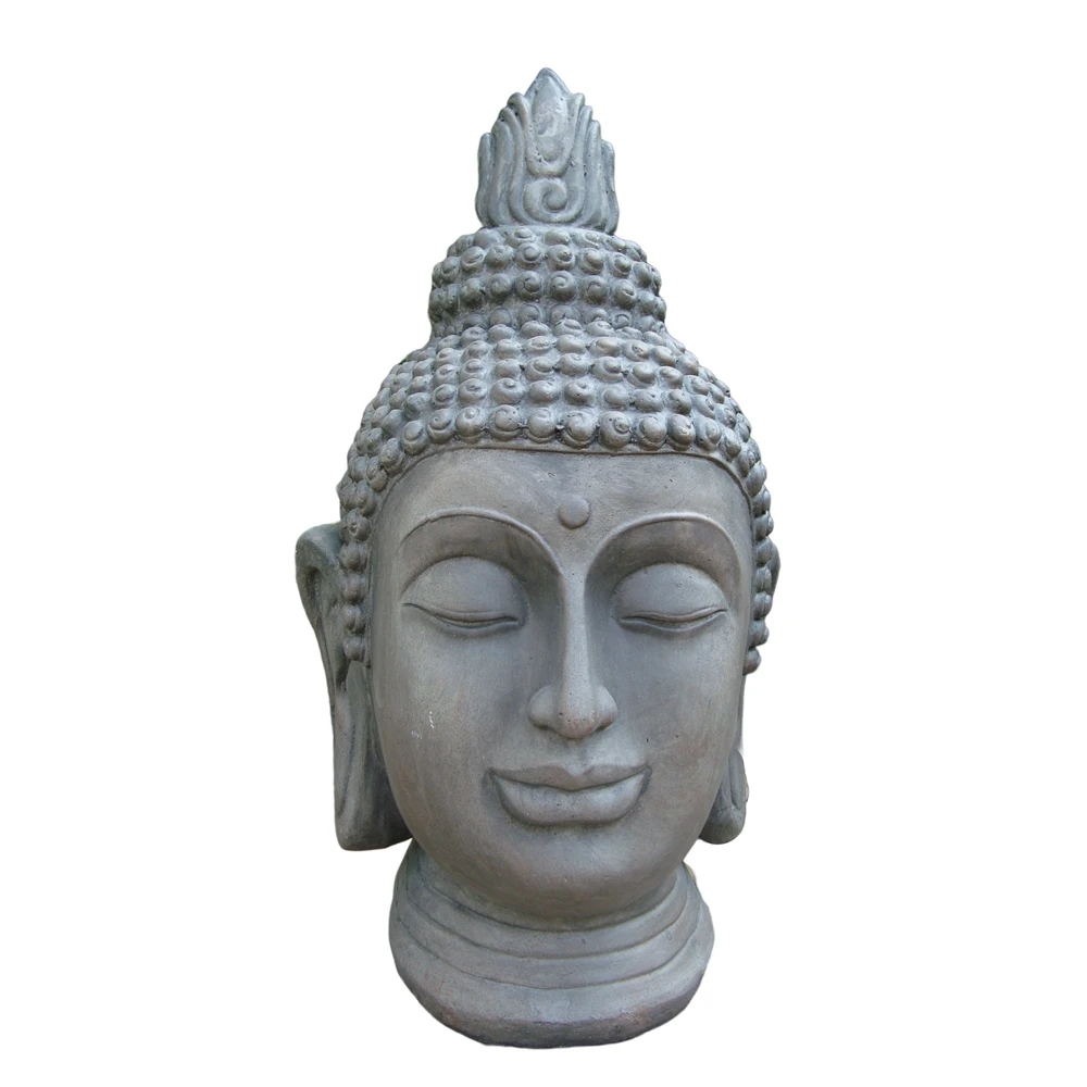 New Style Mgo Colors Outdoor Christmas Motif Buddha Head Sculpture