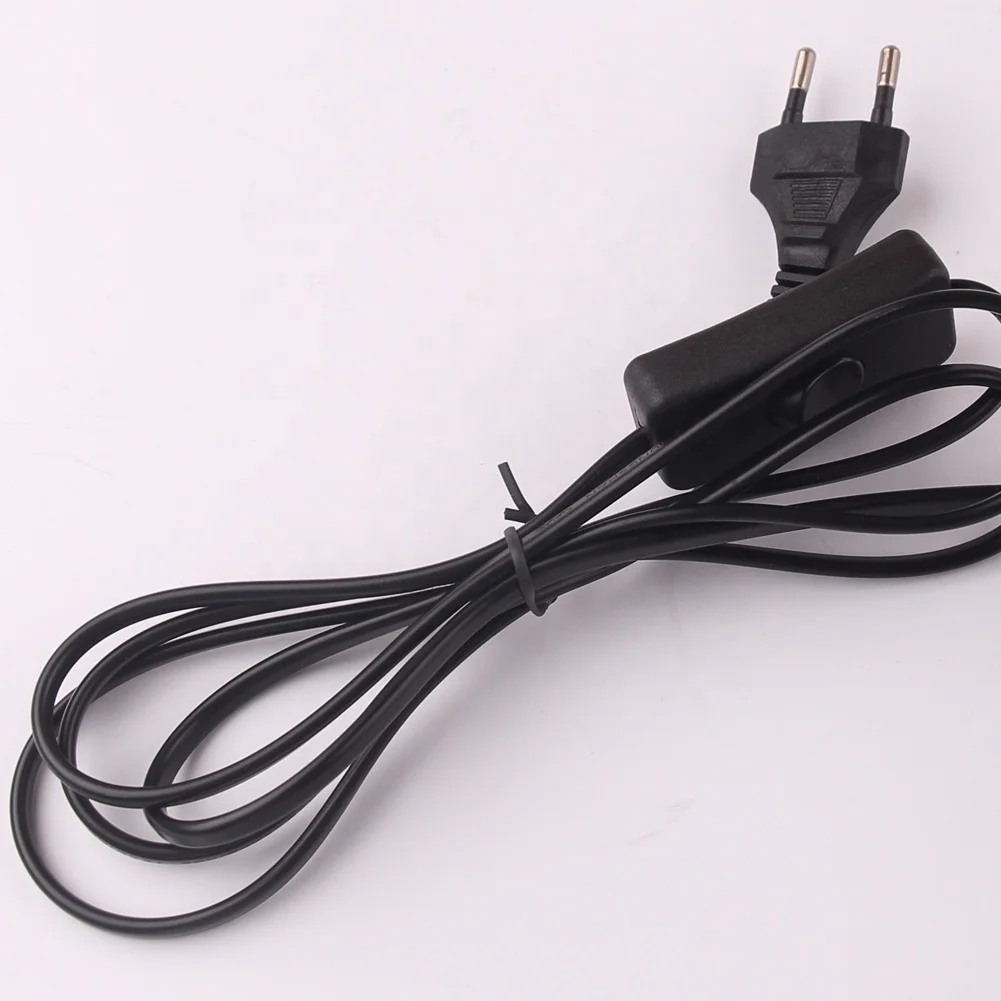 Black Silver E26 E27 Edison Bulb Holder Base Beside Desk Table Lamp Base With Switch And Wire