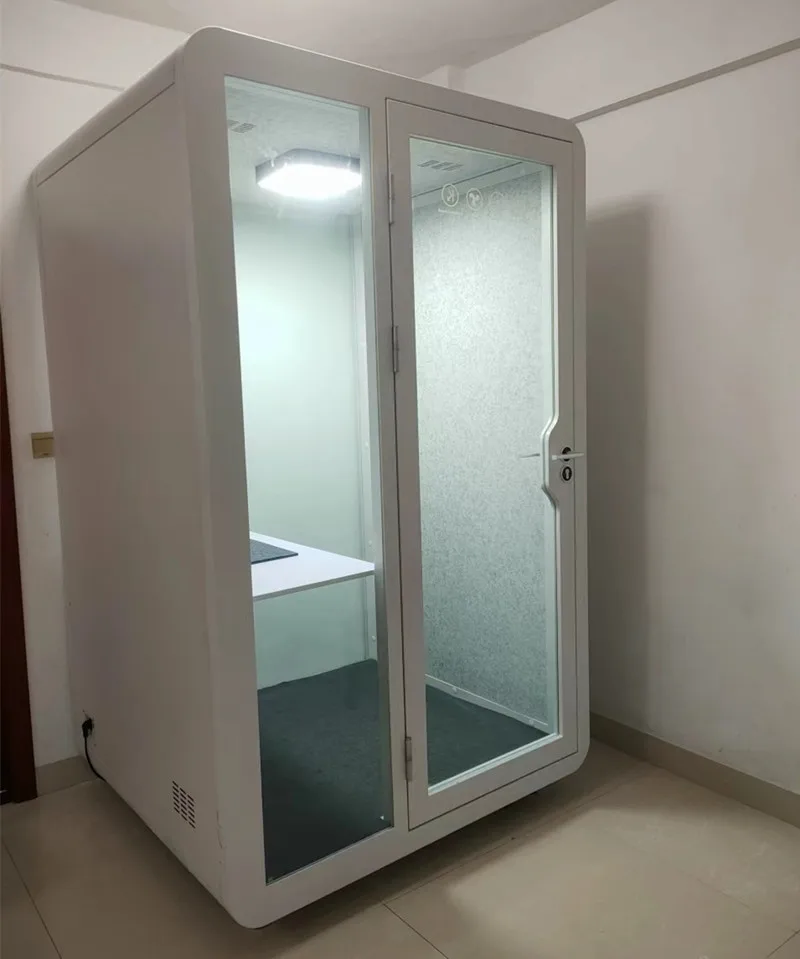 Multifunction portable acoustic office phone booth office pod office private soundproof work booth acoustic pod record use