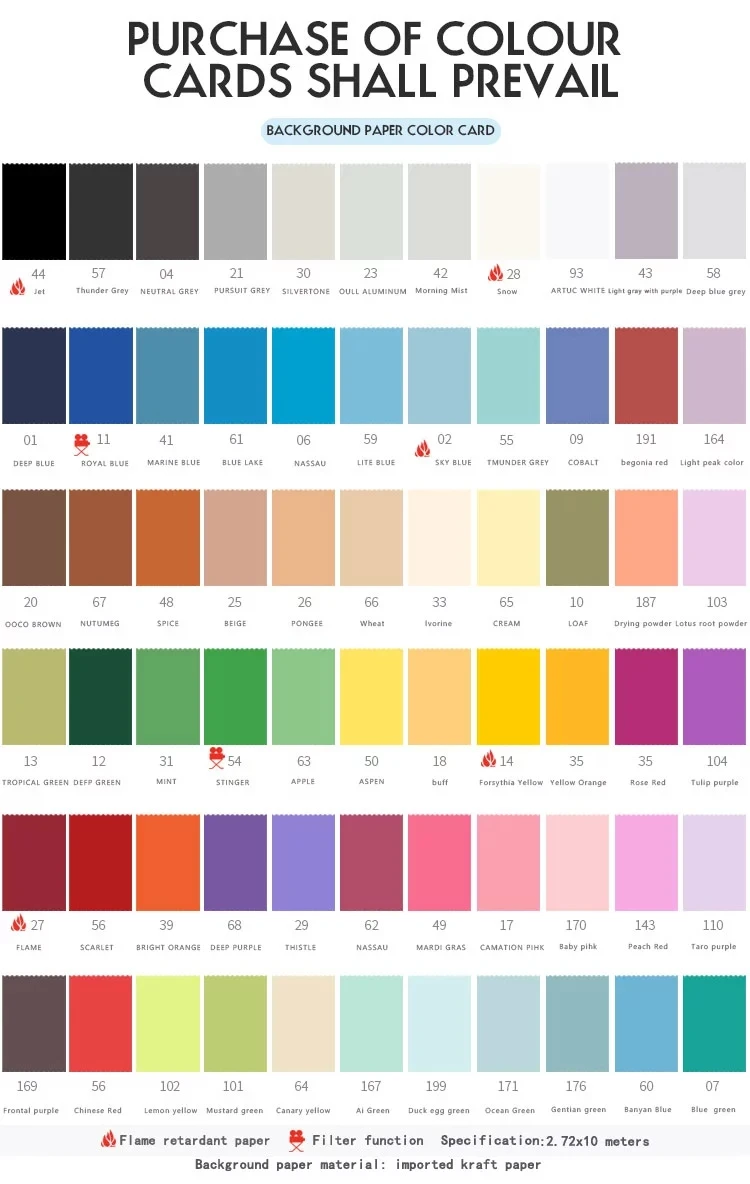 
photography backdrop paper Seamless paper background 2.72x10m 