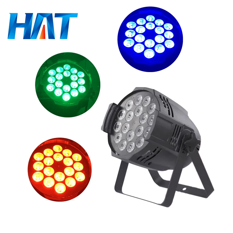 HAT rgb sound activated par light 18x12w rgb par lights led par light rgbwa 12w