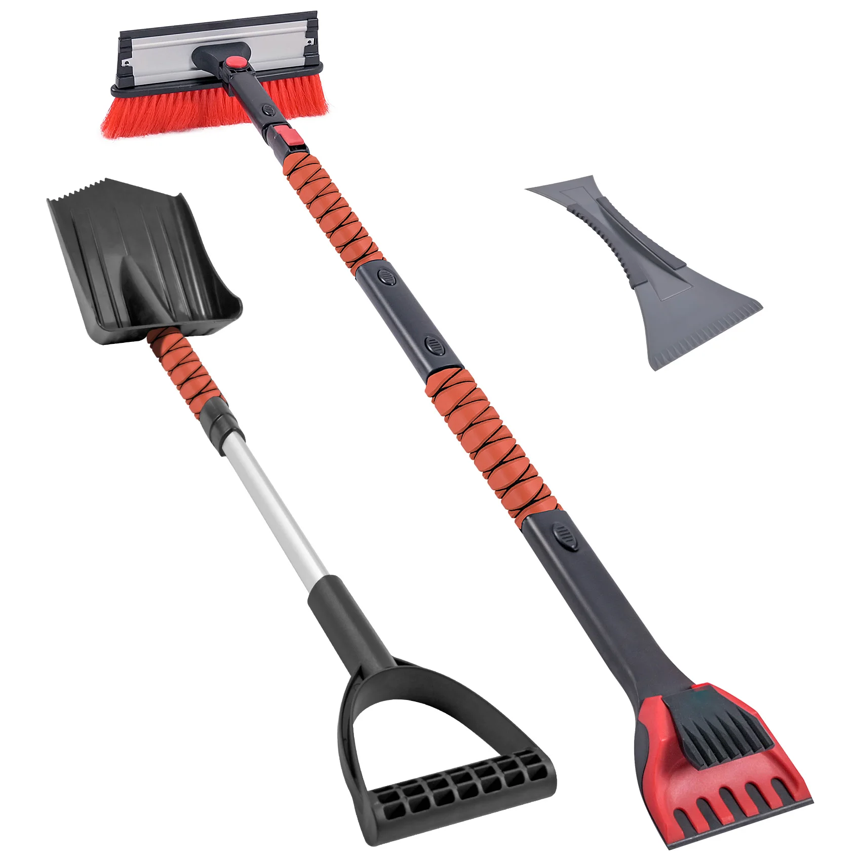 Car Cleaning Tool Snow Shovel Telescopic Snow Brush With Ice Scraper For Snow Cleaning