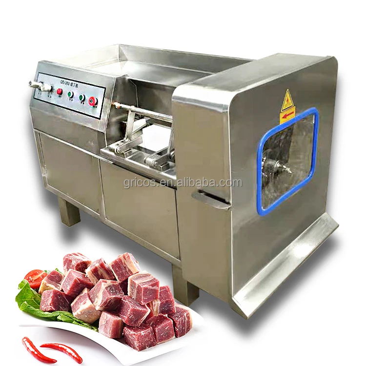 High Efficiency Stainless Steel Chicken Cube Cutting Machine/ Automatic Frozen Beef Cube Dicer