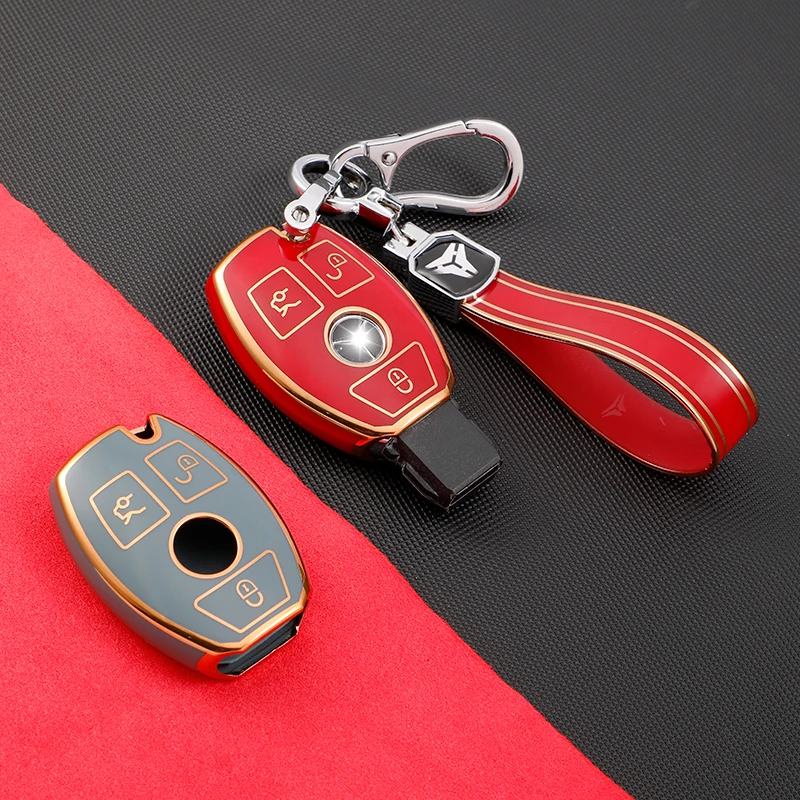 TPU Car Remote Key Cover Case Fob For Mercedes Benz 2017 E Class W213 E200 E260 E300 E320 2018 S class GLS GLA Accessories