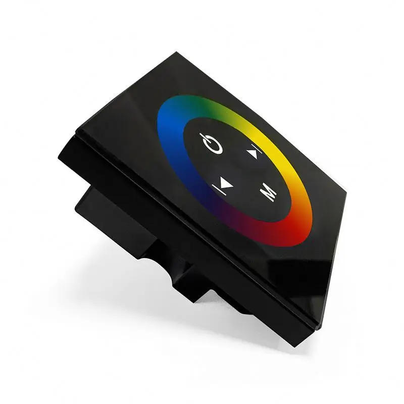 Rgb светодиодный контроллер с сенсорной панелью настенный PWM 12v 24v 12A 288w неоновый цветной света smd5050 rgb сенсорная панель