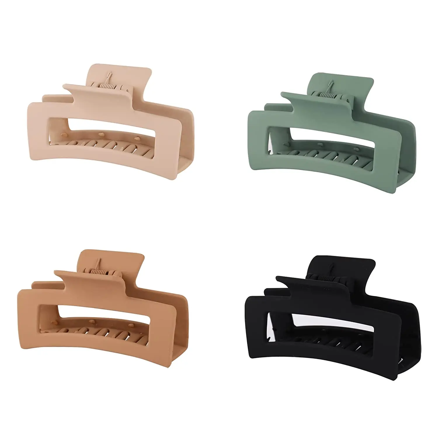 4PCS Large Rectangle Claw Hair Plastic Popular Plastic Hair Clip Cheap Hair Accessories Clips