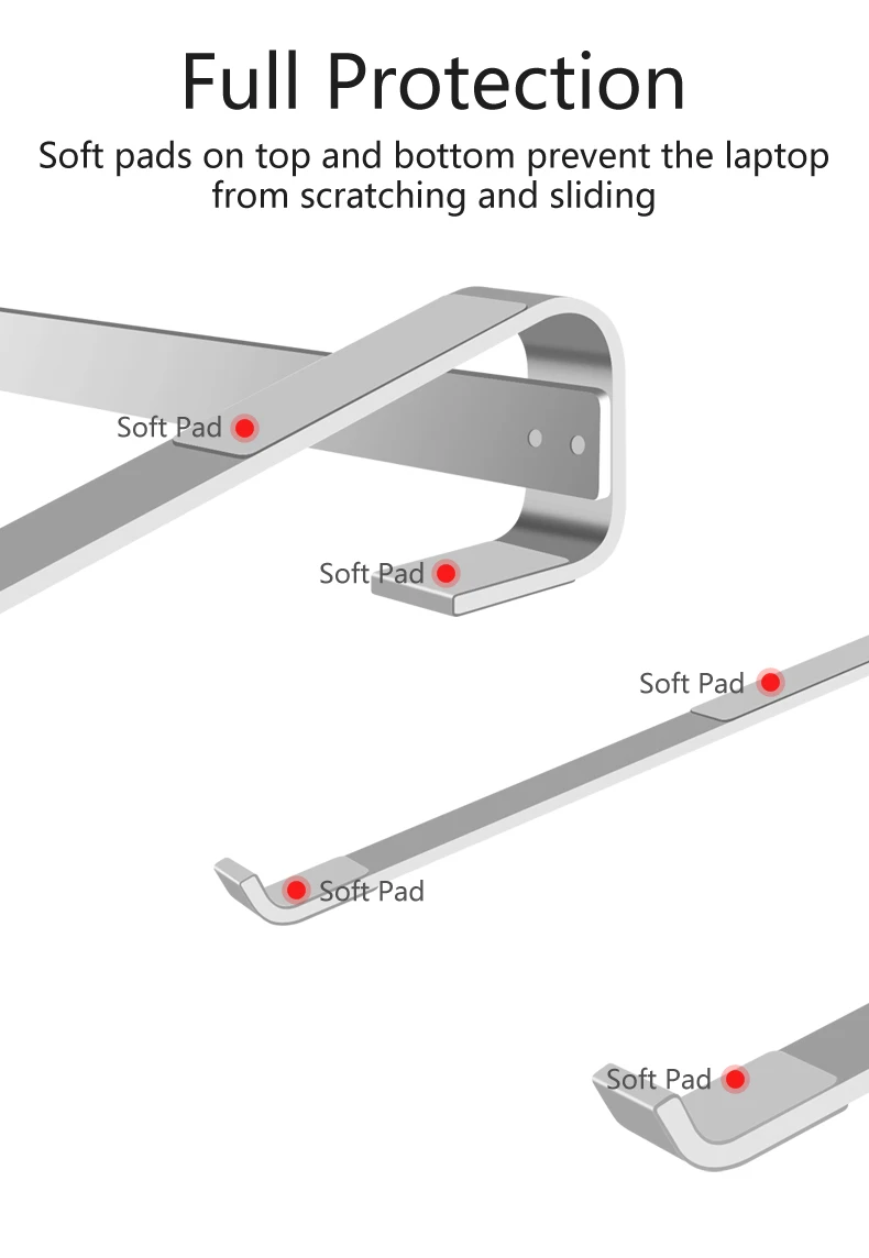 Регулируемая алюминиевая подставка для ноутбука портативный держатель для ноутбука для Macbook Pro iPad Air подставка для компьютера планшета охлаждающий кронштейн