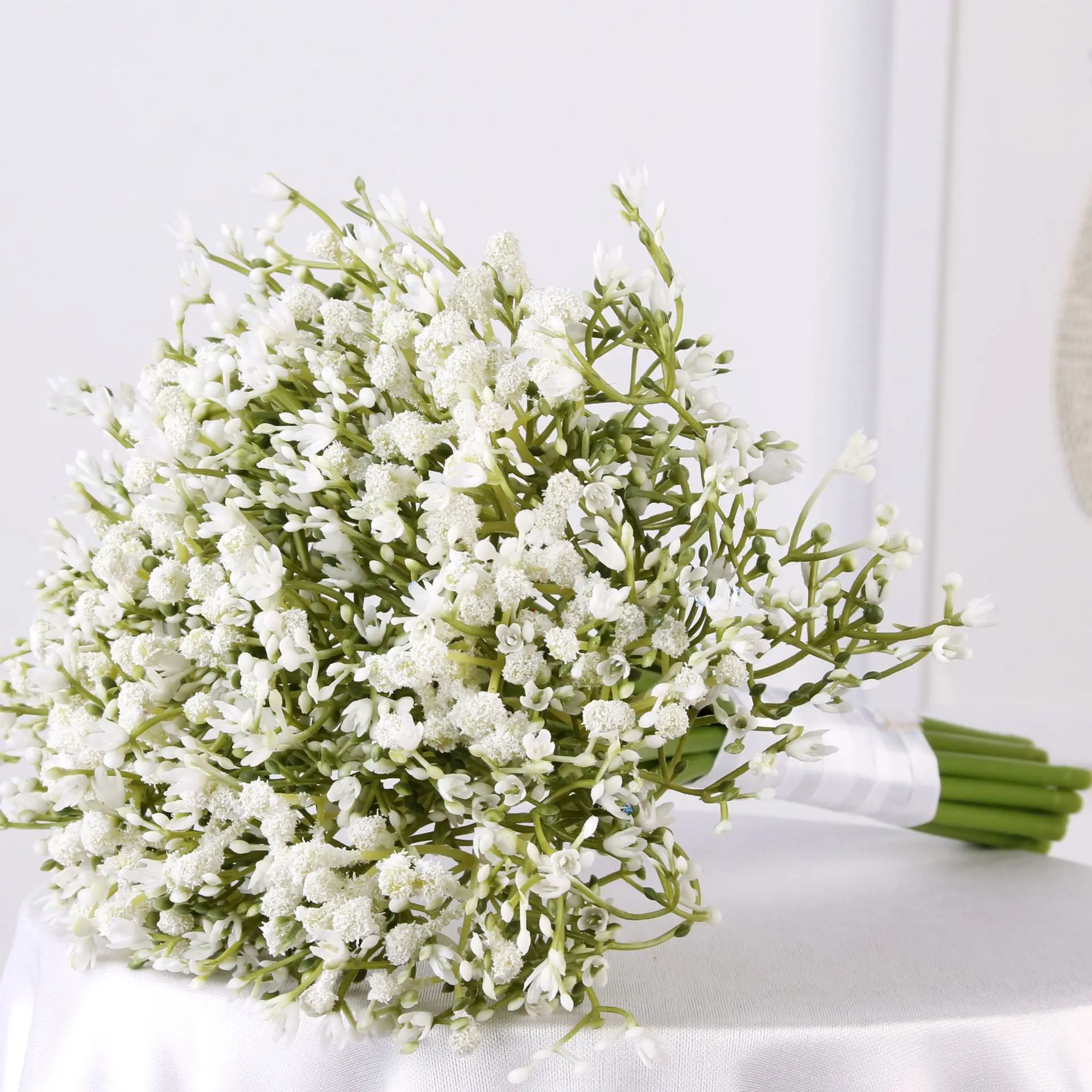 Горячая Распродажа украшение для дома и свадьбы букет цветов из белой пены дышащая детская одежда