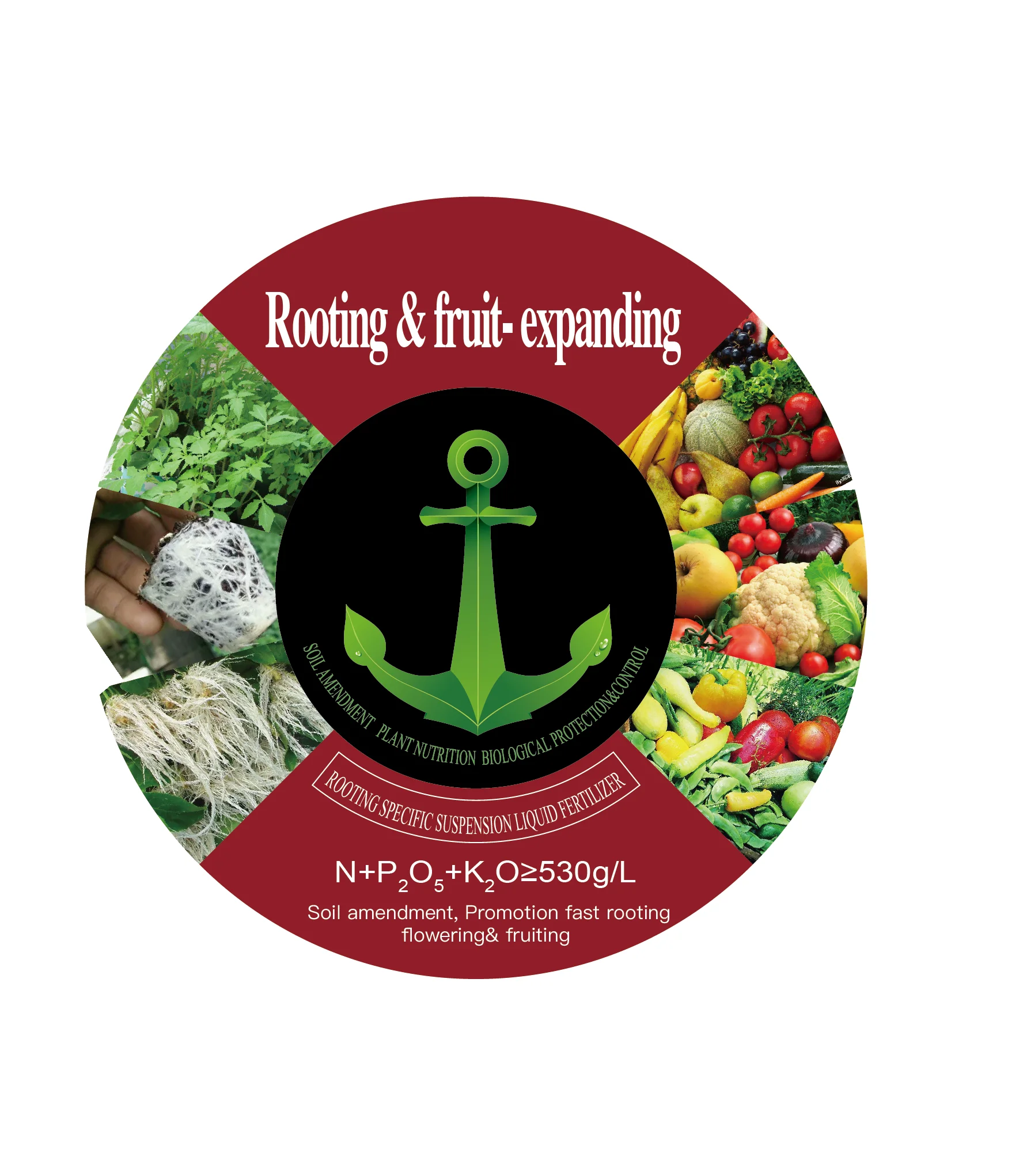 Жидкое корневое средство, биостимуляционное удобрение NPK 80-300-150 + HA + FA + TE
