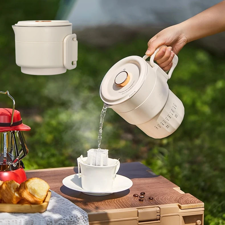 Digital Travel Kettle New Idea Temperature Control Cooking Hot Foldable Folding Collapsible Portable Kettle Travel Electric Pot