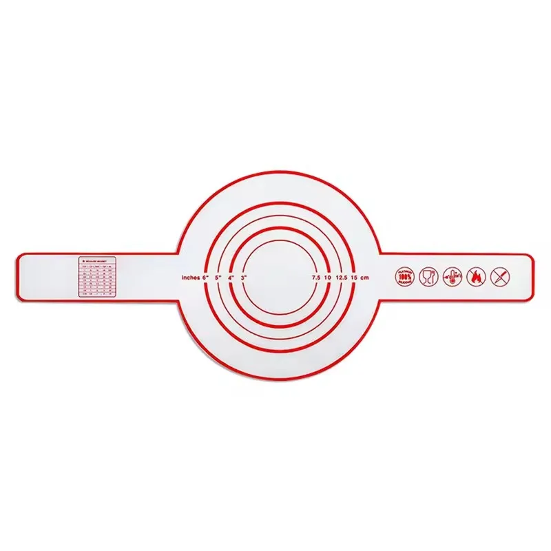 0.7mm Creative DIY oil-proof non-stick platinum silicone baking mat long handle silicone kneading mat