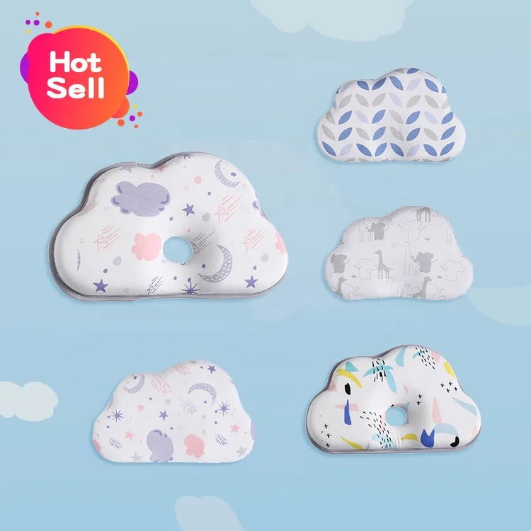 ChockChick Washable Cotton Memory Foam Cute Kids New Born Baby Pillow For newborn baby