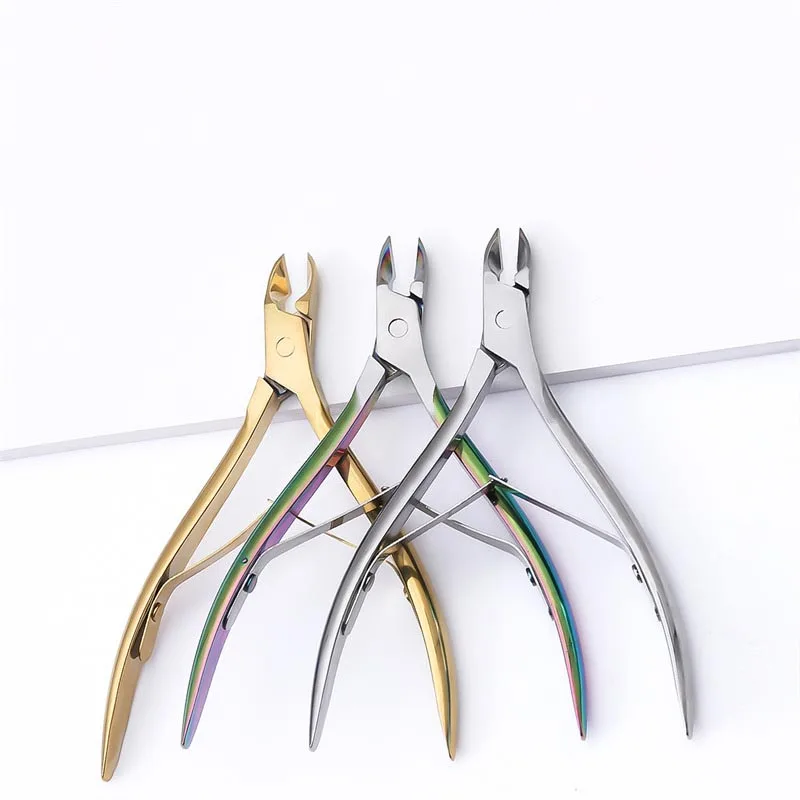 Professional Durable Pedicure Manicure Tools Stainless Steel Cuticle Nipper Cutter Clipper for Fingernails and Toenails