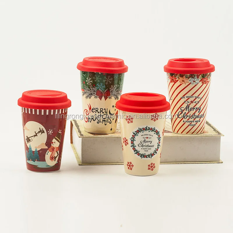 Creative christmas style 11oz ceramic mug porcelain Santa Claus design ceramic mug