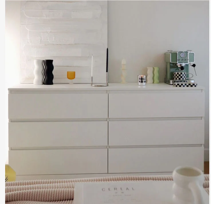 Деревянный Белый Органайзер с 6 ящиками