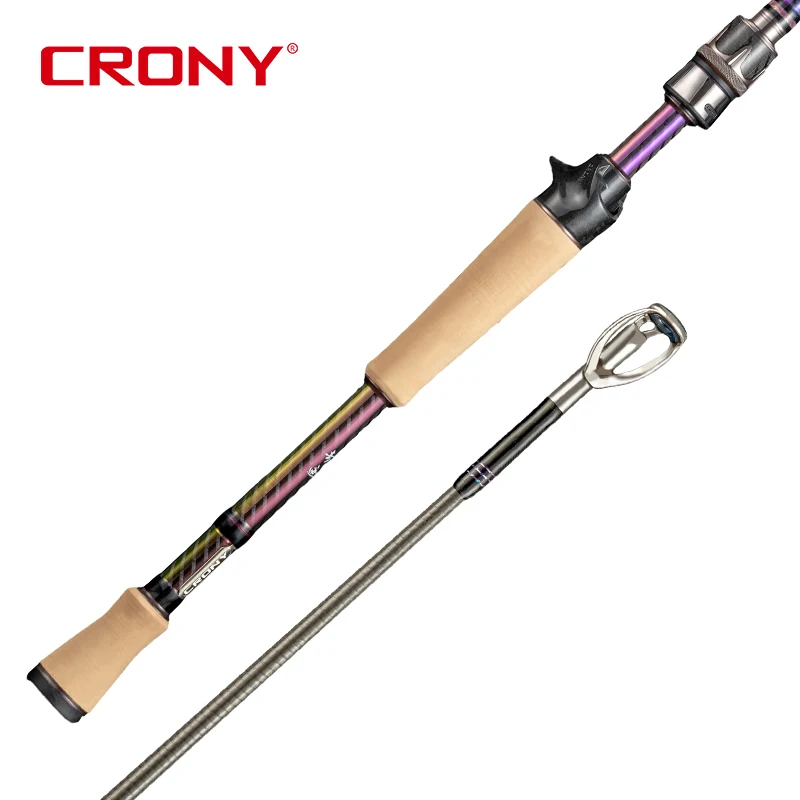 CRONY Miracle Series 4A Grade Cork Two Sections Carbon Fiber Reel Seat Fuji F Ring Guide Extra Fast Action Soft Lure Fishing Rod