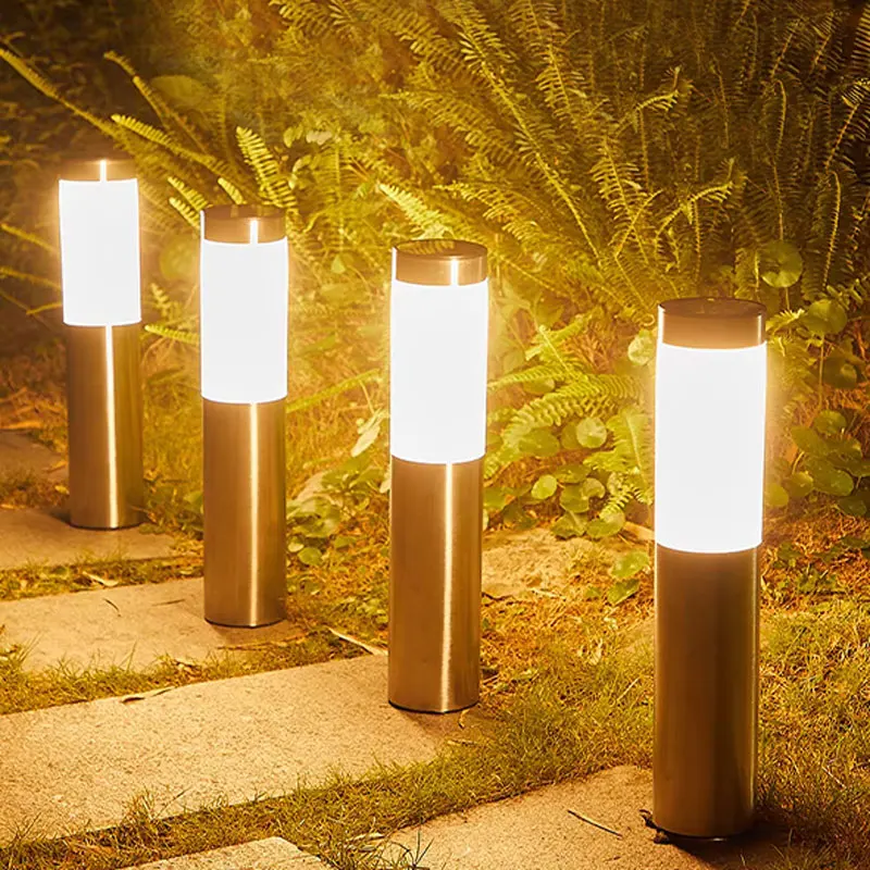 Solar path light 3 LED outdoor garden waterproof landscape light suitable for lawn, courtyard, walkway, deck, driveway