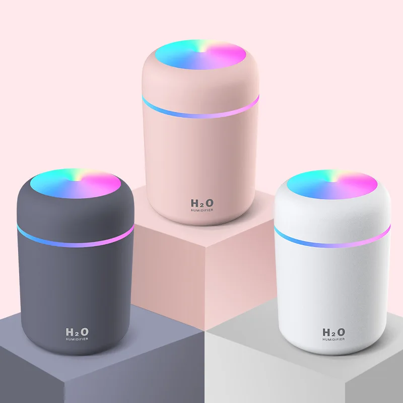 
High quality h2o 300ML nano ultrasonic led car air diffuser humidifier 