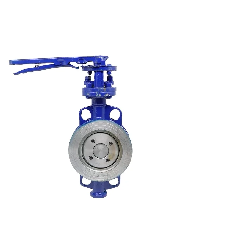 wholesale fm approved factory manufacture D71H-16C cast steel handle wafer type butterfly valve