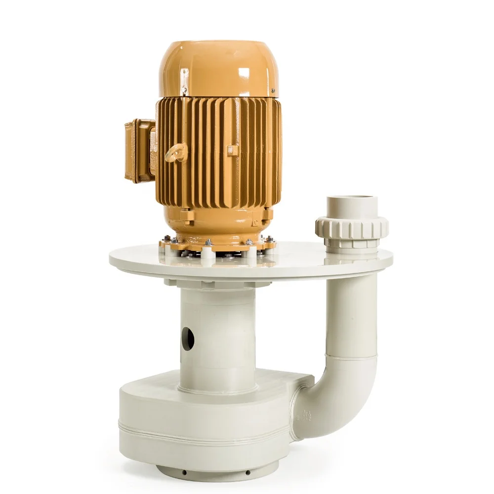 Excellent vertical immersion pump, sealless, and dry-run safe, for non-pressurized tank application PP vertical pump