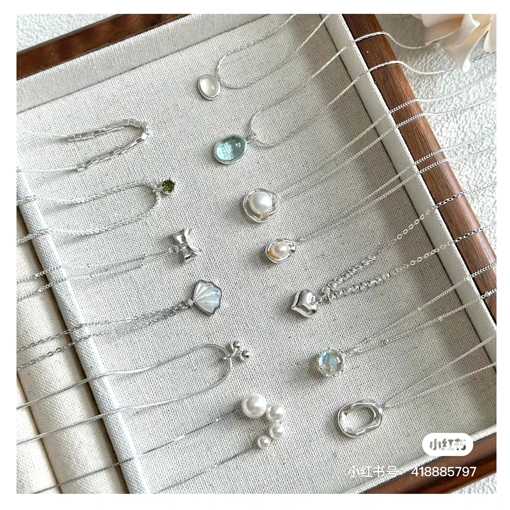 Joyeria para damas 925 ожерелье из стерлингового серебра эстетическое ювелирное изделие gargantilha de prata touses al por mayor joyera