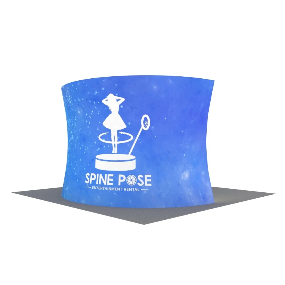 Portable Design Party Tradeshow Display Event Foldable Enclosure Round Green Screen Backdrop Private Enclosure Photobooth 360