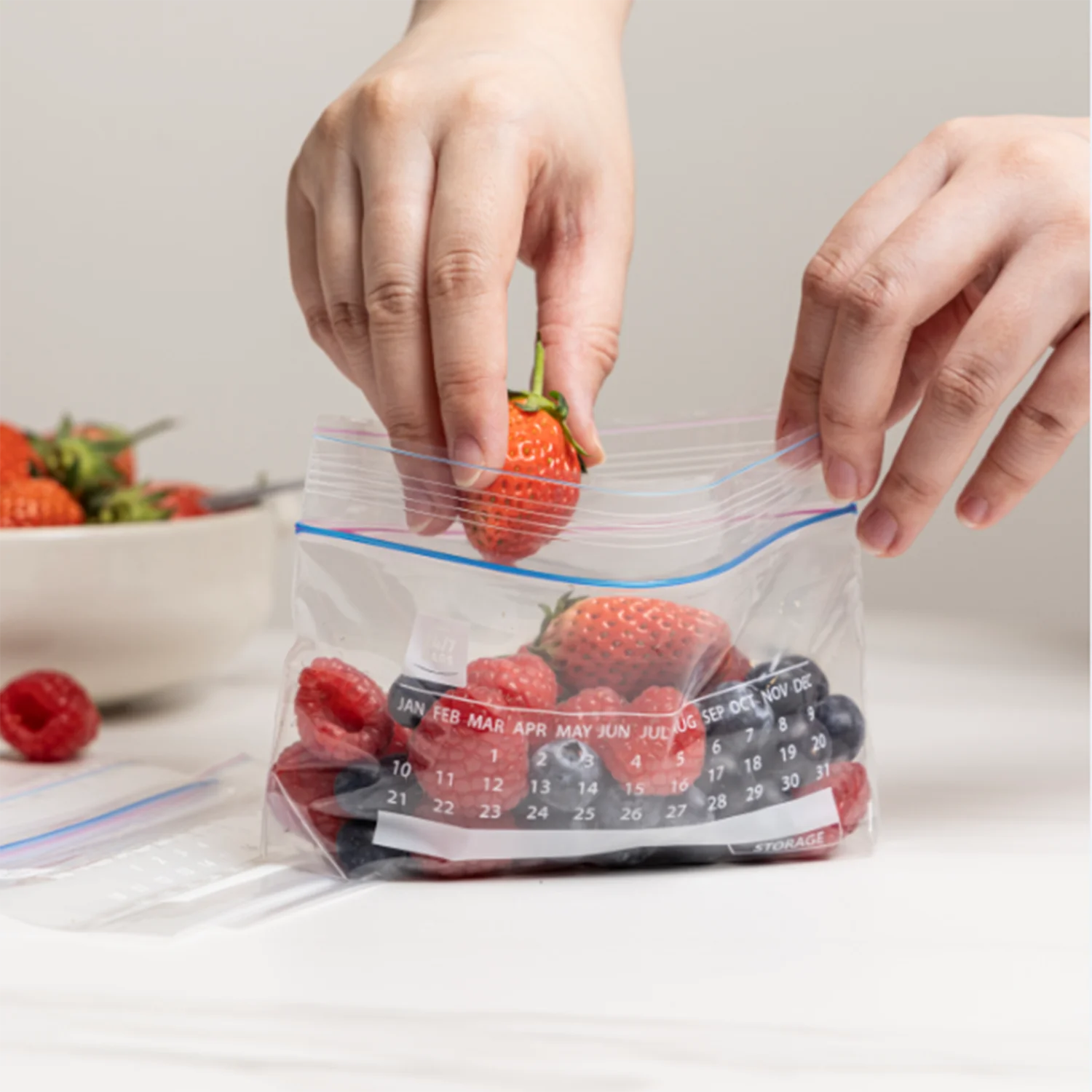Extra Small Cheap Reusable Plastic Ziplock Freezer Polythene Snack Zip Lock Pouch Bags For Food
