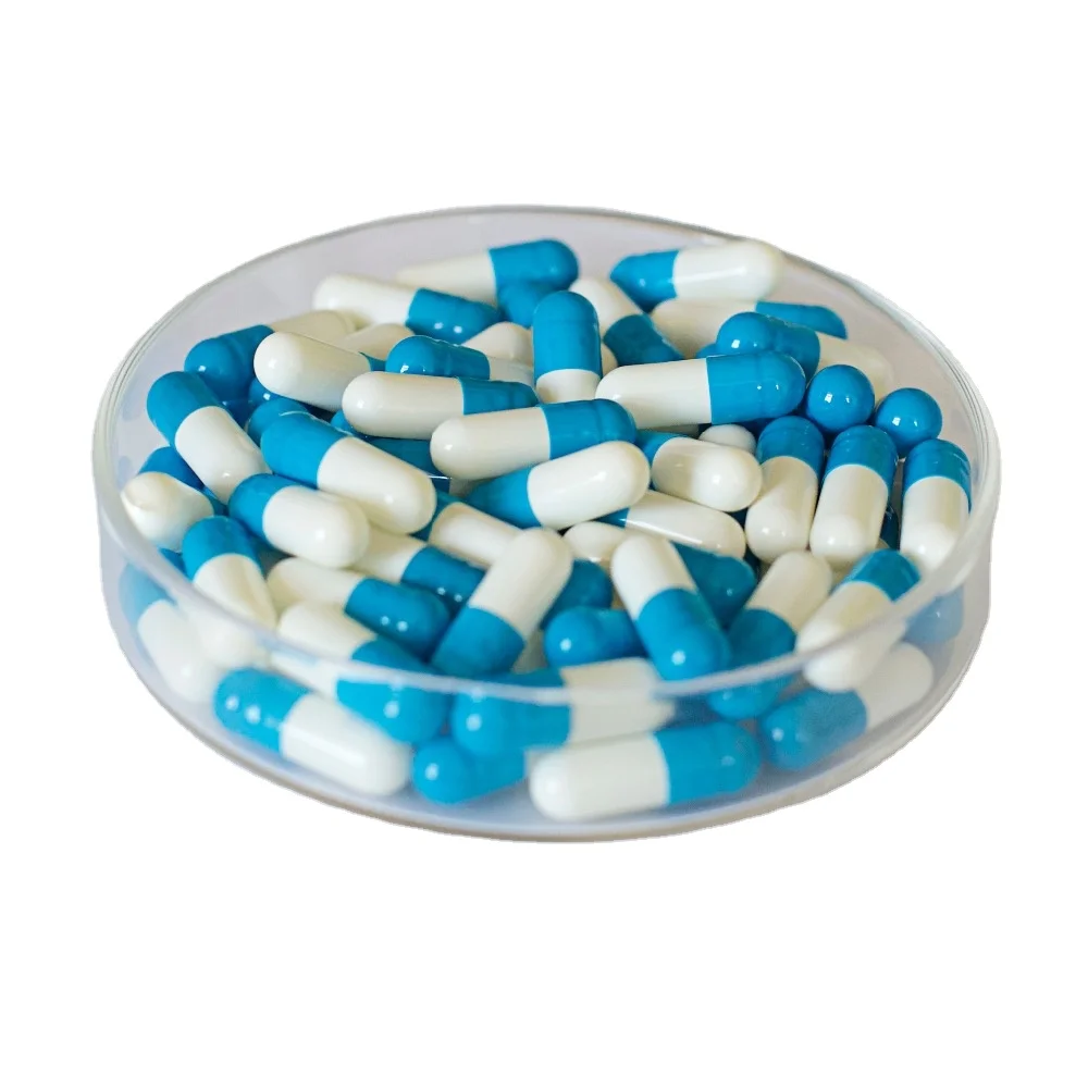 Red/Blue/Green White Wholesale High Quality Halal  Empty Bovine Gelatin Capsules size 000 00 0 1 2 3 4