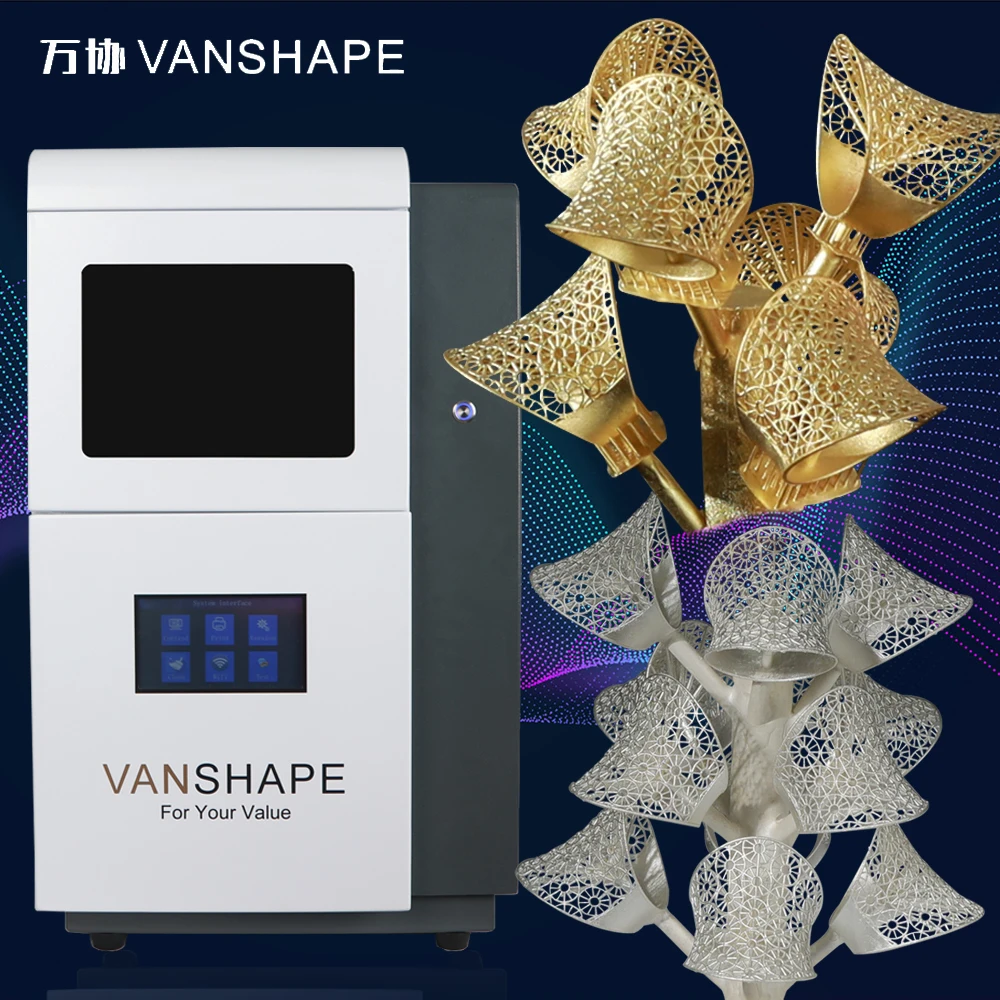 Vanshape 3D Wax Printer With Oxygenerator UV Light Source Jewelry Castable Resin 3D Wax Printer