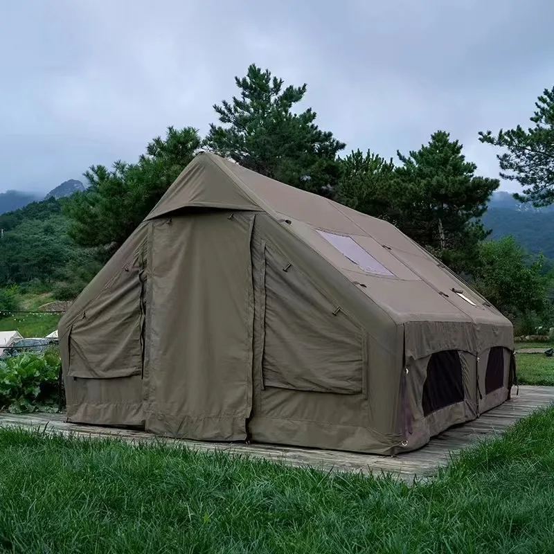 Luxury Large Inflatable 8 Person Yurt Tent For Family Outdoor Camping
