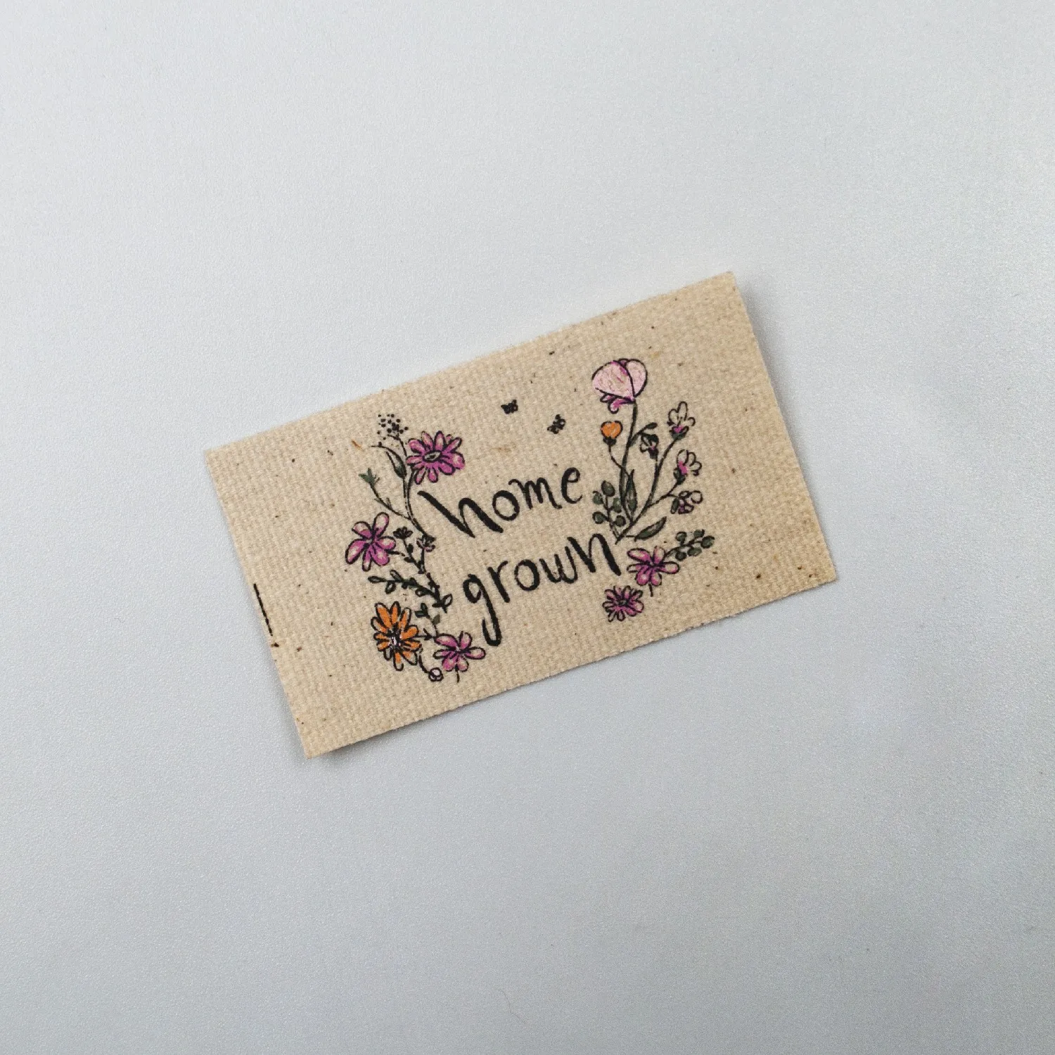Printed Private White Garment Labels Clothing Printing Fabric Tags Iron On Neck Cotton Custom Made Logo Label for Clothes