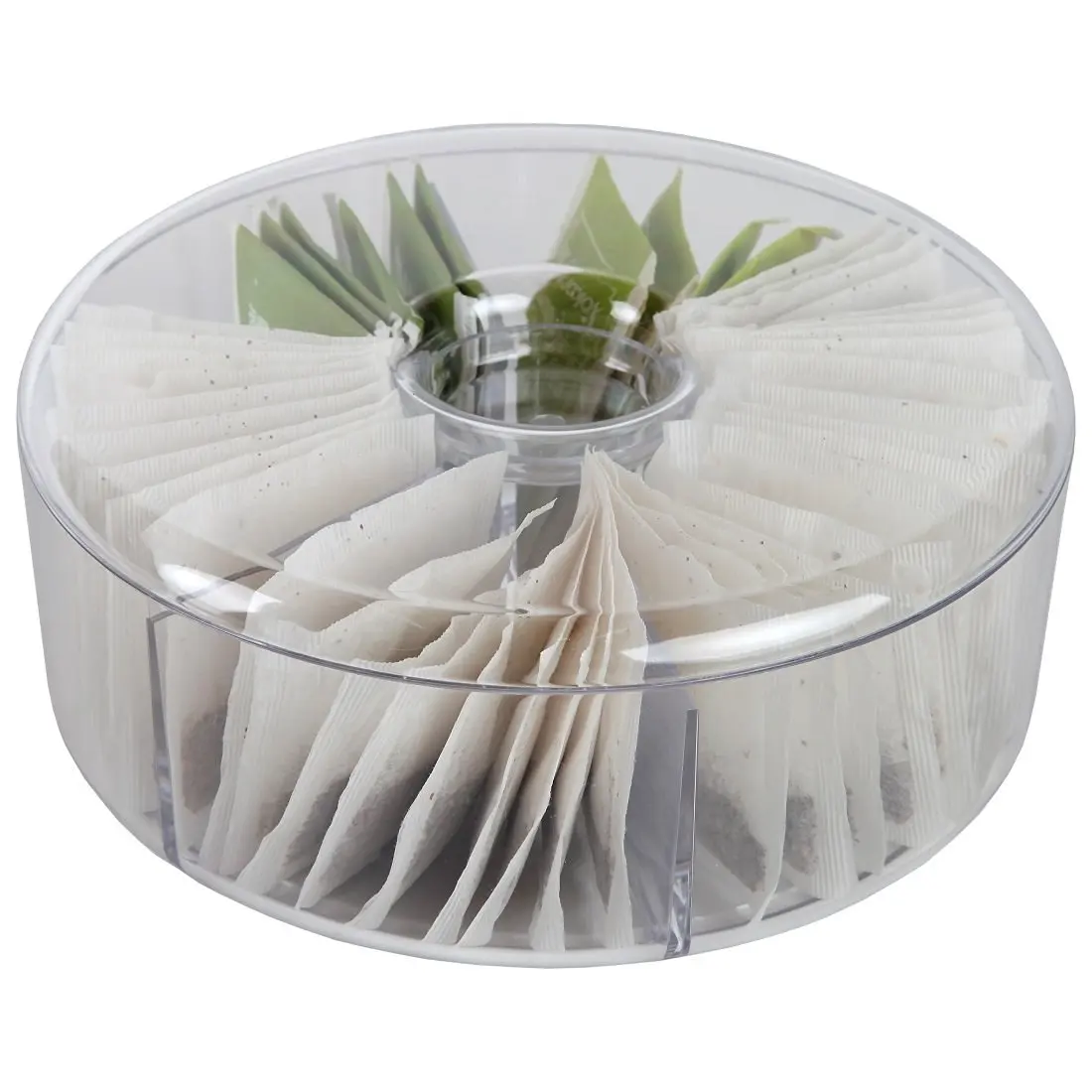 Custom Price Personalized Clear Acrylic Tea Bag Storage Box
