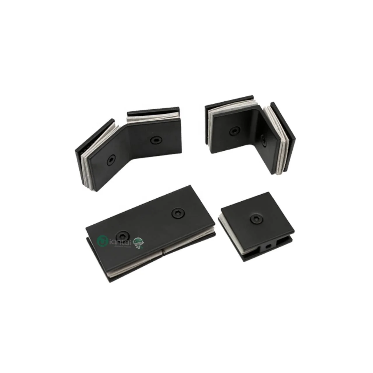 Glass to wall 0 degree glass clamp Door bracket glass holder for Bathroom