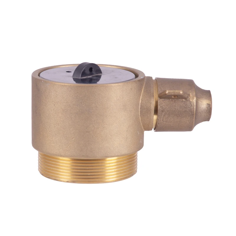 Factory price 5 years warranty  angle hose  outlet  2 1/2'Female  brass hat chain  fire valve  polishing  hat