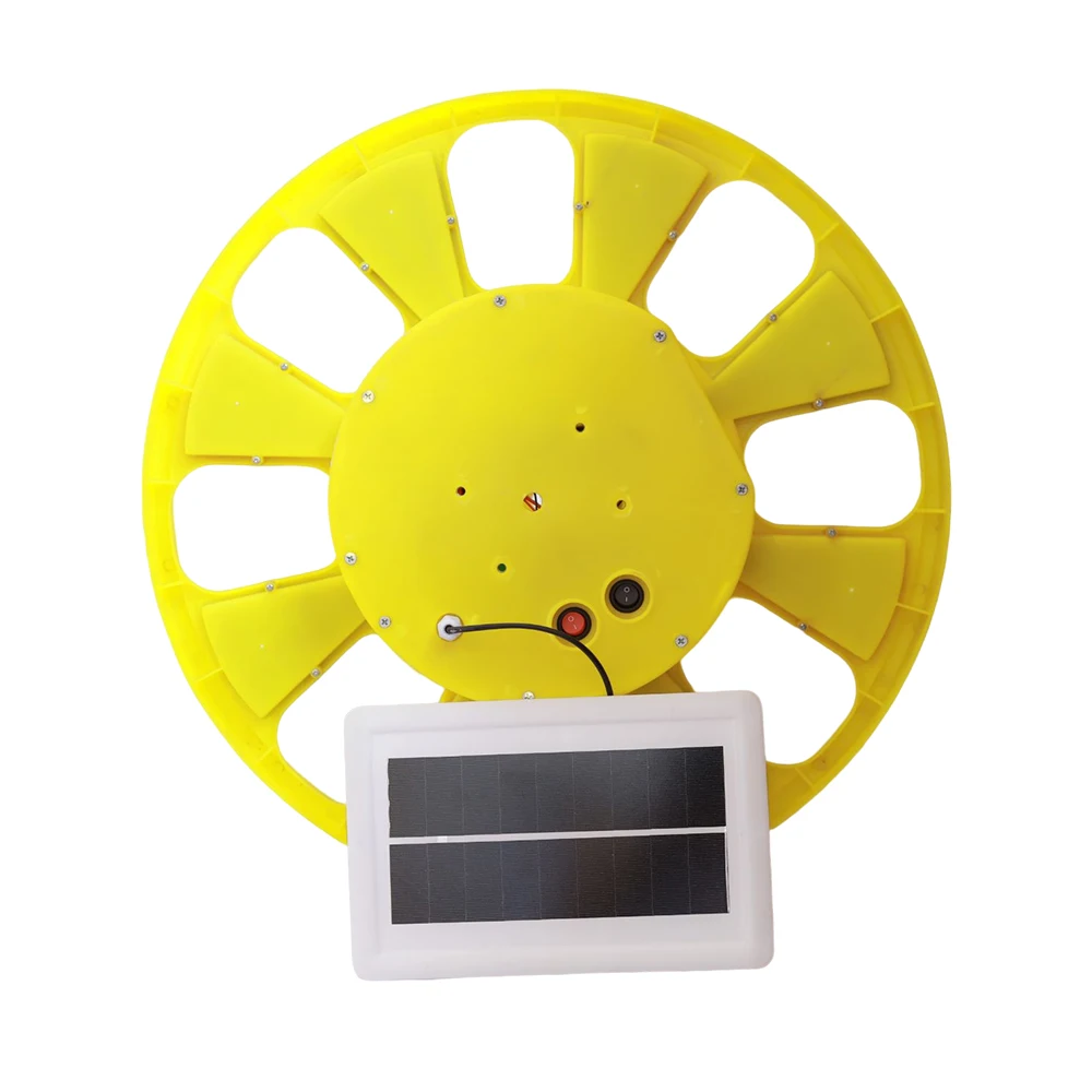 Road Construction Warning Light Red Blue Rotating Traffic Signal Light Led Solar Rotating Light