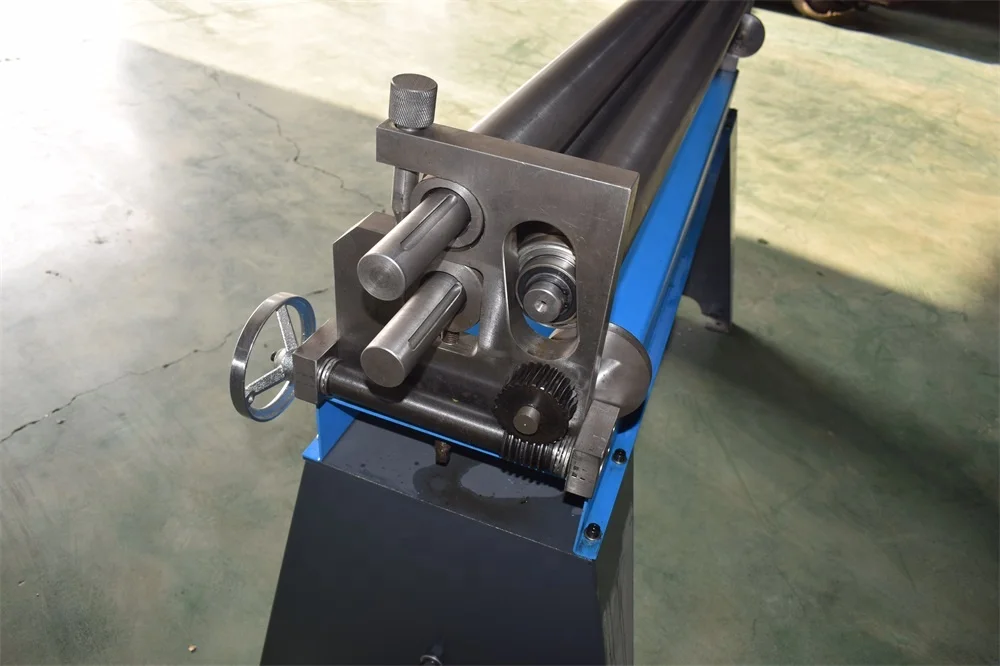 3-Rollers Electric Roll Bending Machine in Heavy Type Asymmetrical Rolling Machine for HVAC Round Duct Pipe Rolling Machine