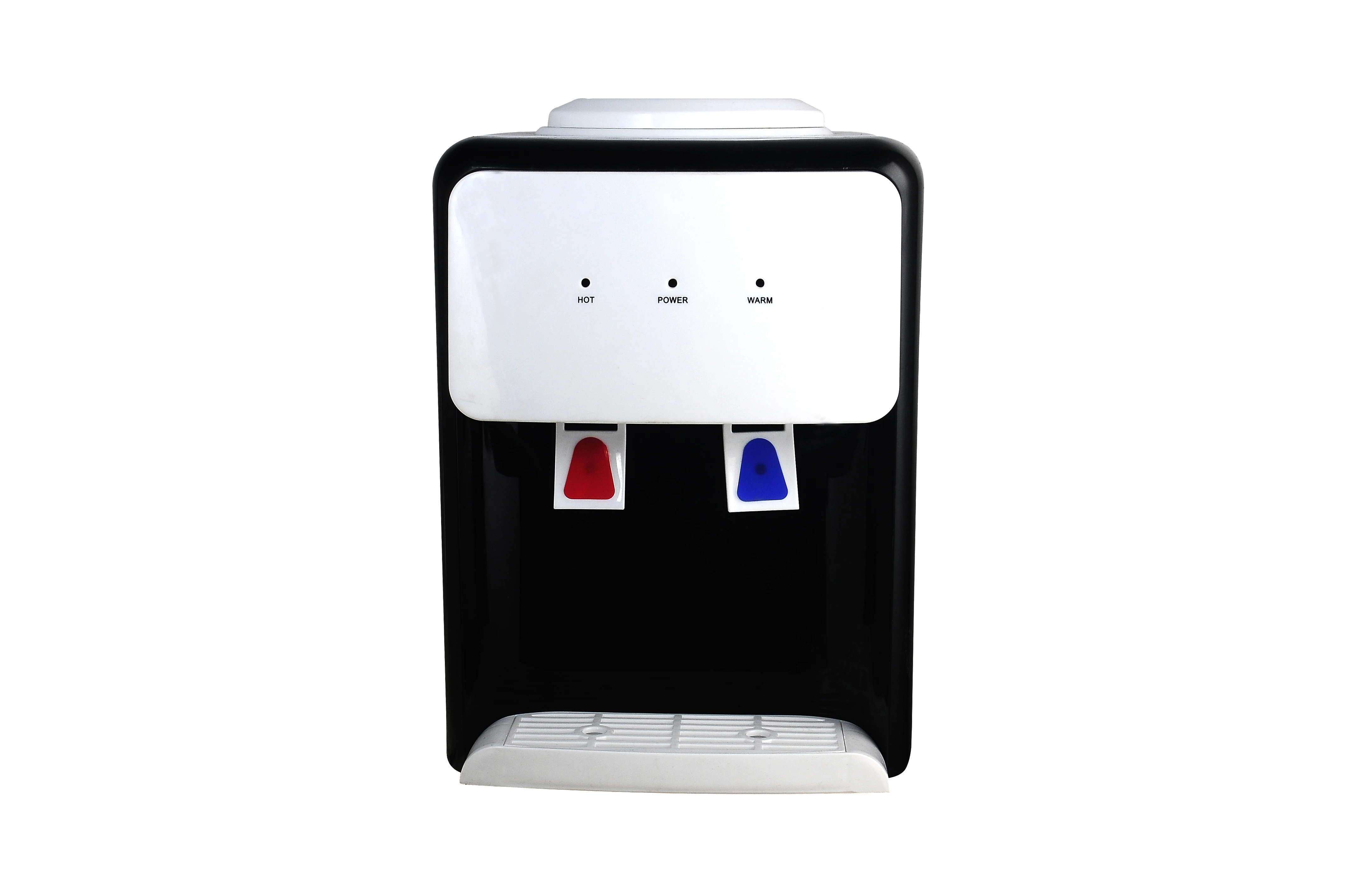 Hot and cold desktop table top water dispenser/water cooler with electronic cooling