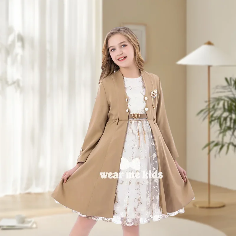 Global best-seller cute girl princess dress soft premium materials two pieces princess dresses set for girl