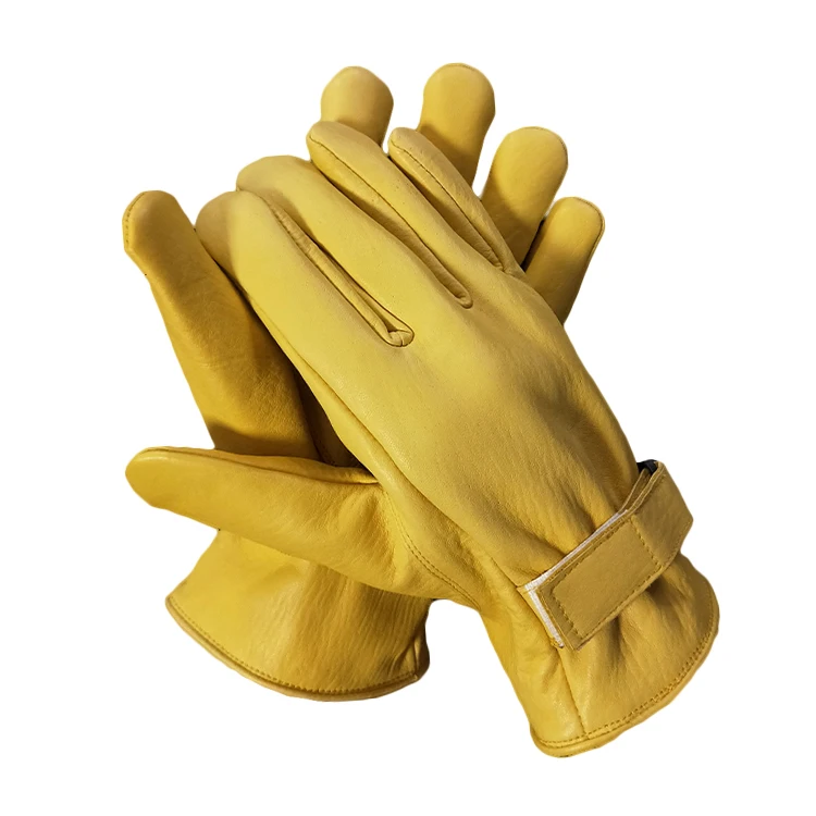 Buy cheap driving gloves yellow baseball gloves leather work gloves with logo